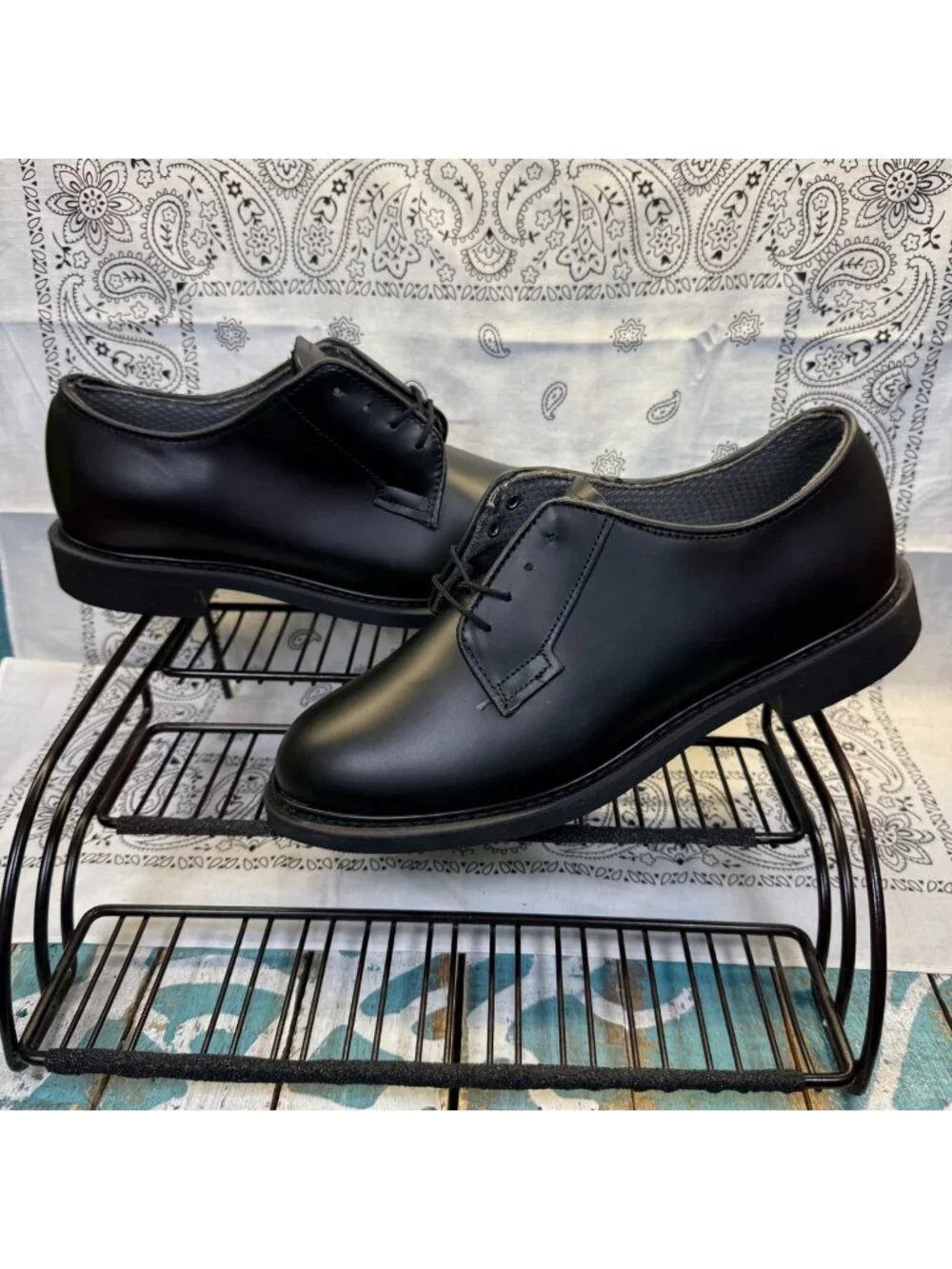 Altama Mil-Spec Full-Grain Leather Oxford Vibram Military/Law/Fire Mens Sz 8.5W